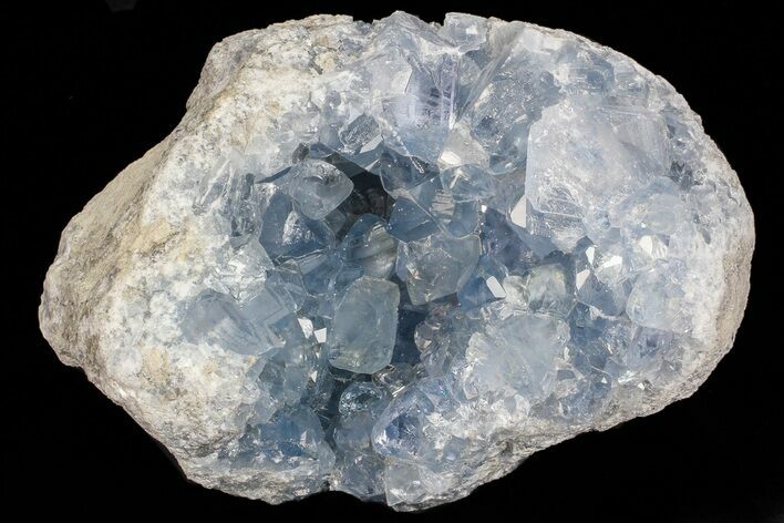 Blue Celestine (Celestite) Crystal Geode - Madagascar #70824